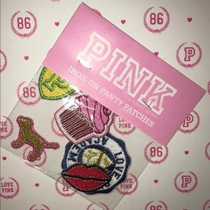 🧁💋NWT VS PINK IRON ON PANTY PATCHES. RARE💋🧁